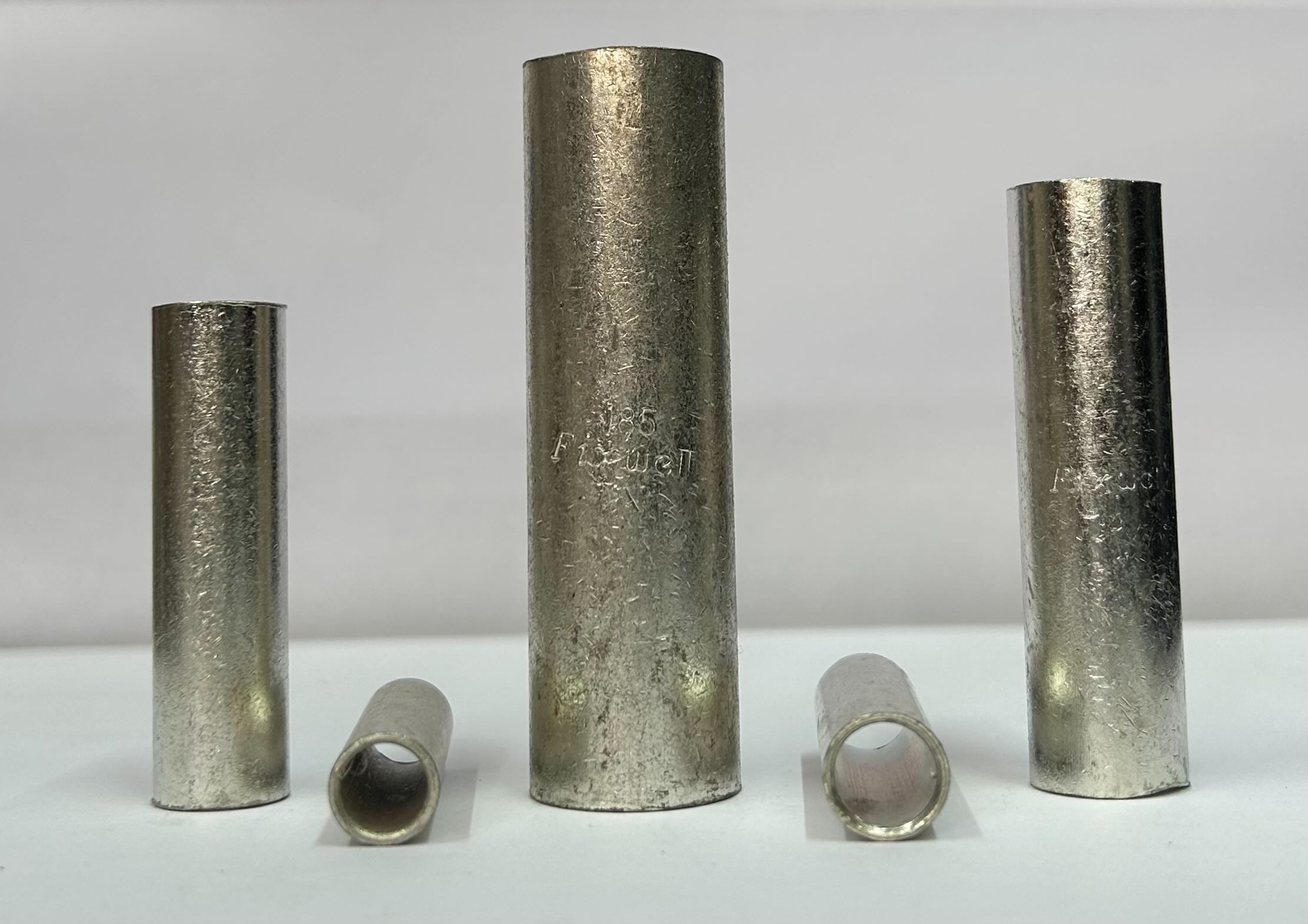 Fixwell inline barrel connectors in multiple sizes